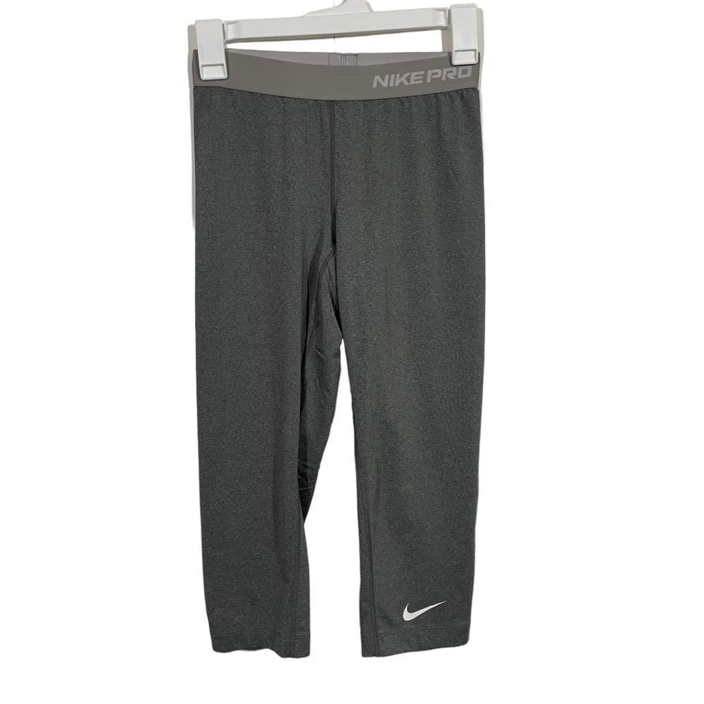 Nike Pro Grey Cropped Activewear Tights
